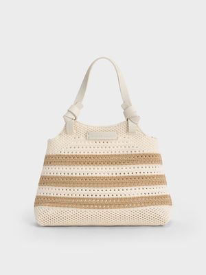Charles & Keith - Ida 編織托特包