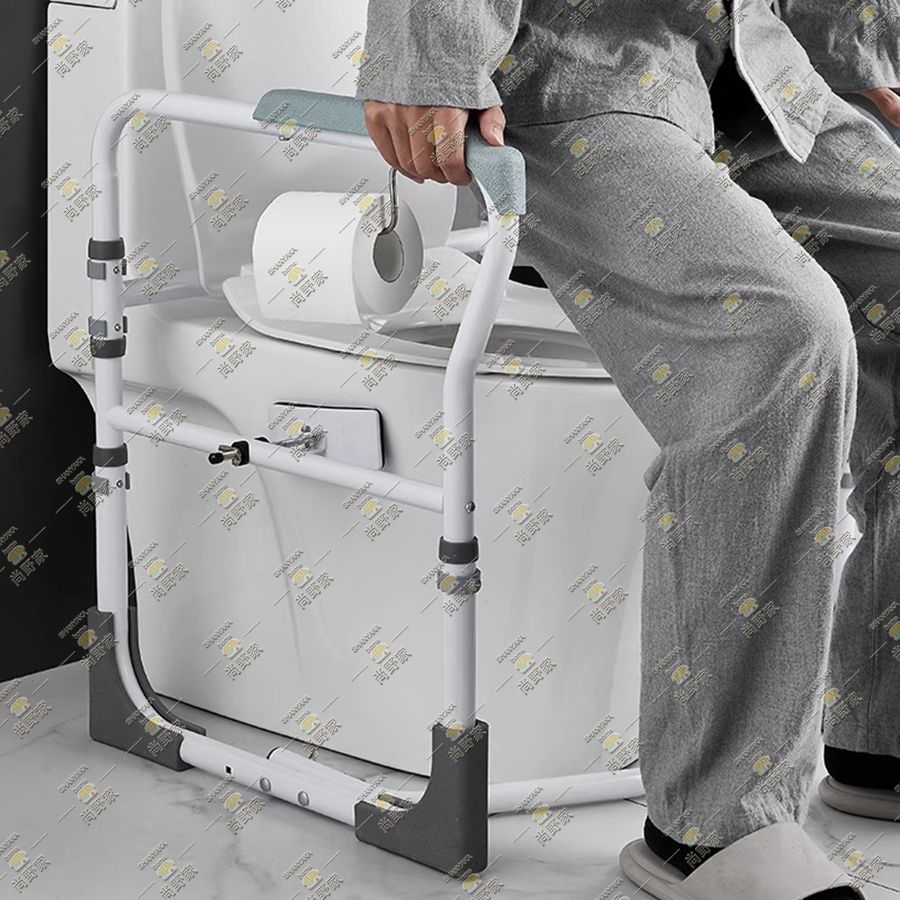 Anti rollover foldable toilet armrest holder for elderly and pregnant women -- SD50302