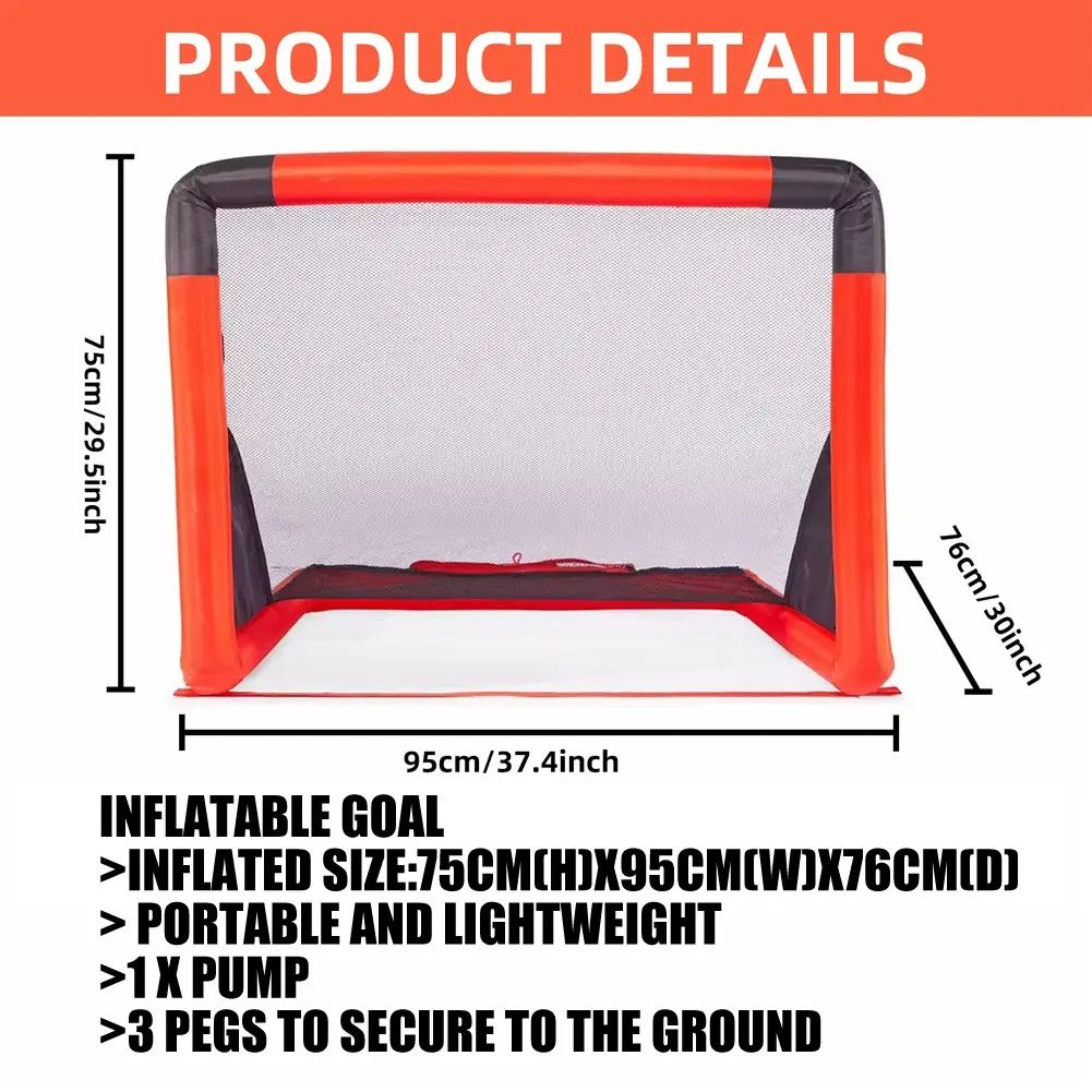 婴幼童户外充气式足球门平行进口