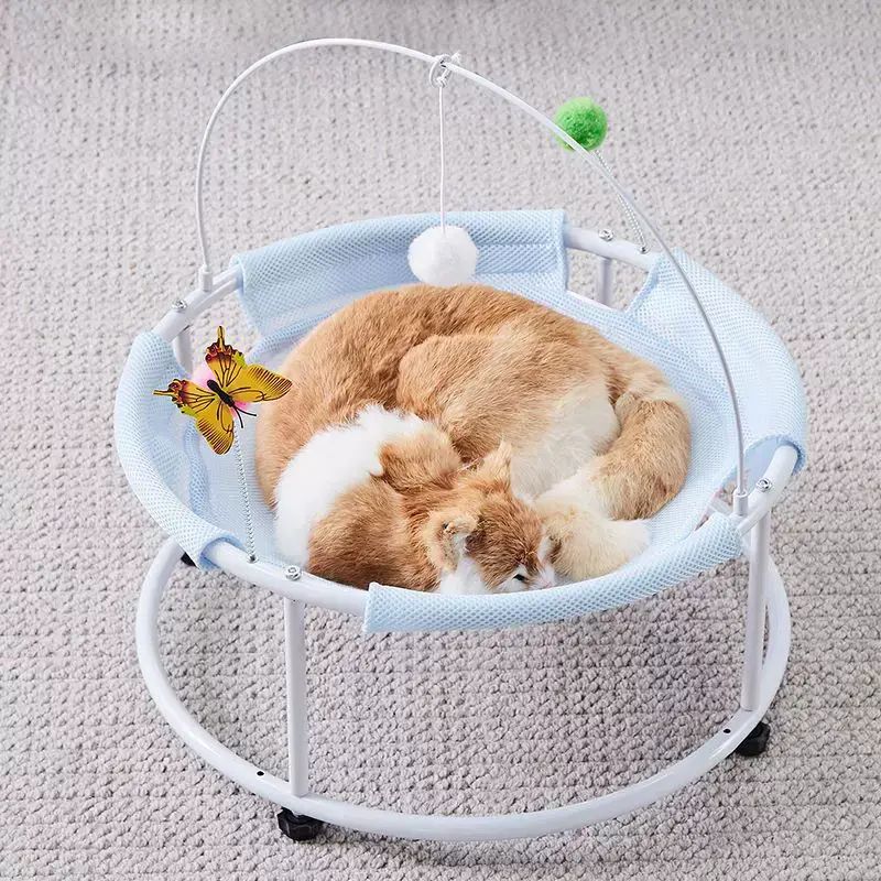 猫窝猫吊床四季通用离地悬空防潮耐脏可拆洗宠物吊床网布躺椅猫床
