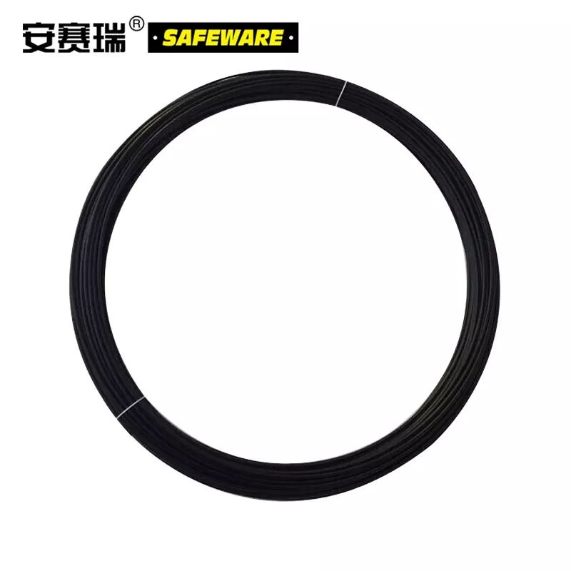安赛瑞 包塑捆扎铁丝 PVC包胶铁丝 塑料铁丝捆扎线园艺铁丝 黑色 Φ3.2mm×20m 23297