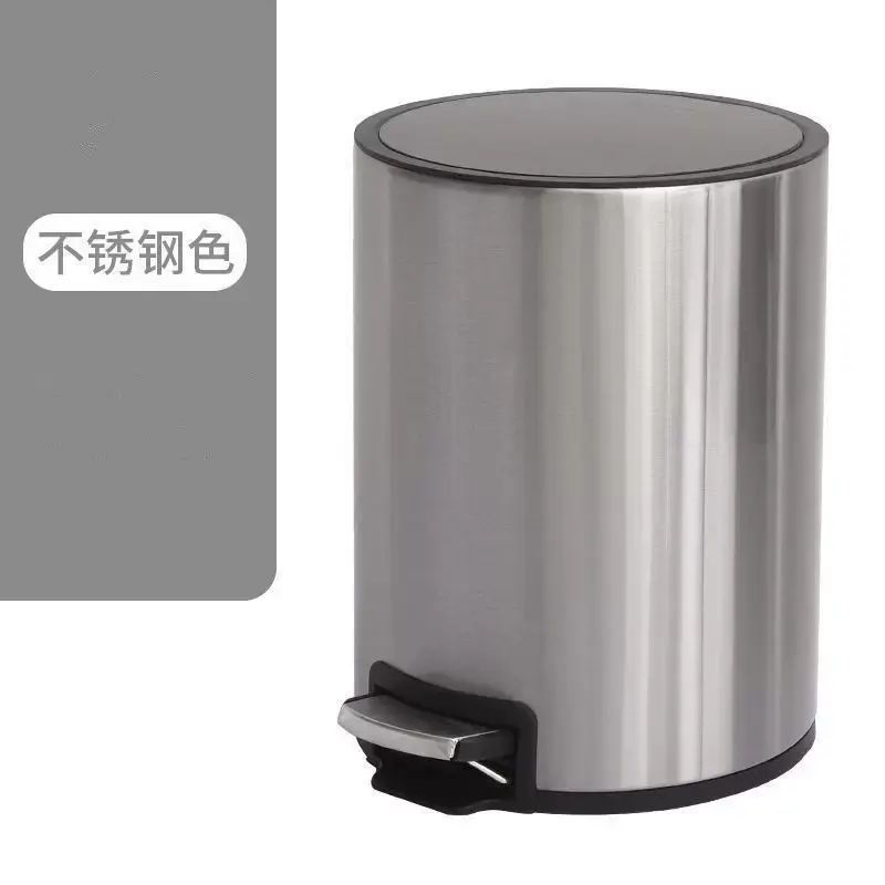 垃圾桶奢華專用客廳簡約高階不鏽鋼大容量衛生間臥室廚房腳踩帶蓋