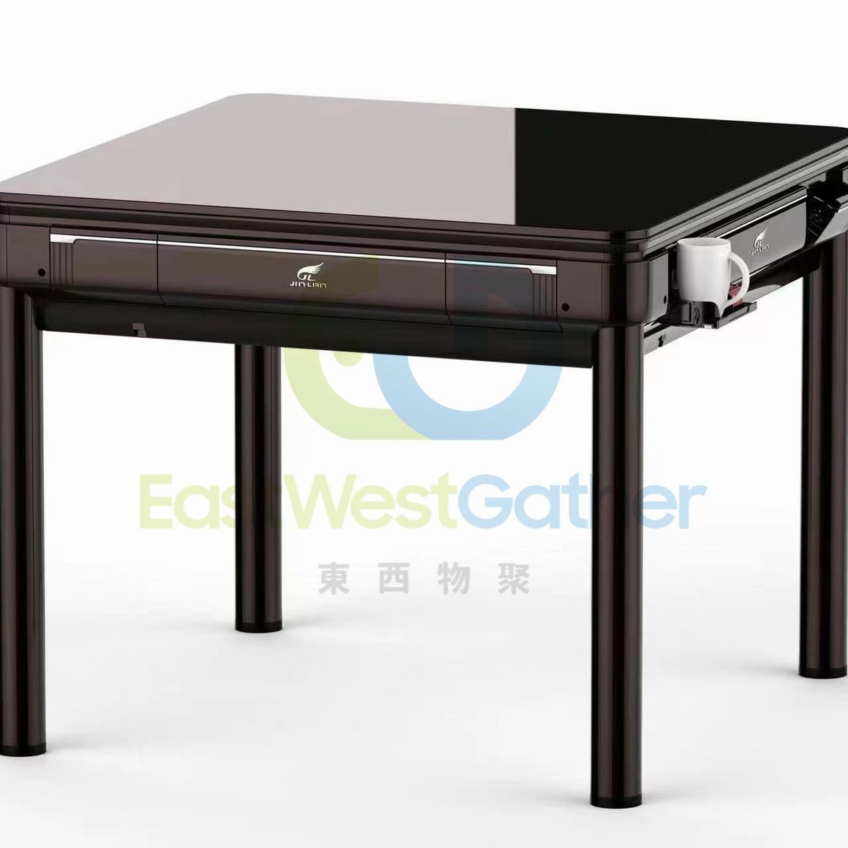 包安装送貨-高端靜音機金瀾餐桌槍灰色 |42號136張-144張-電動麻雀機、電動麻將機、電動麻雀枱 