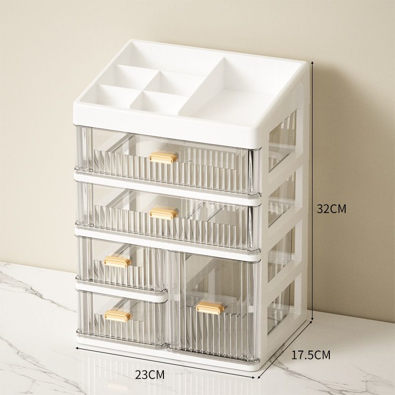 化妆品收纳盒桌面高级感梳妆台抽屉式置物架洗漱台护肤整理柜新款