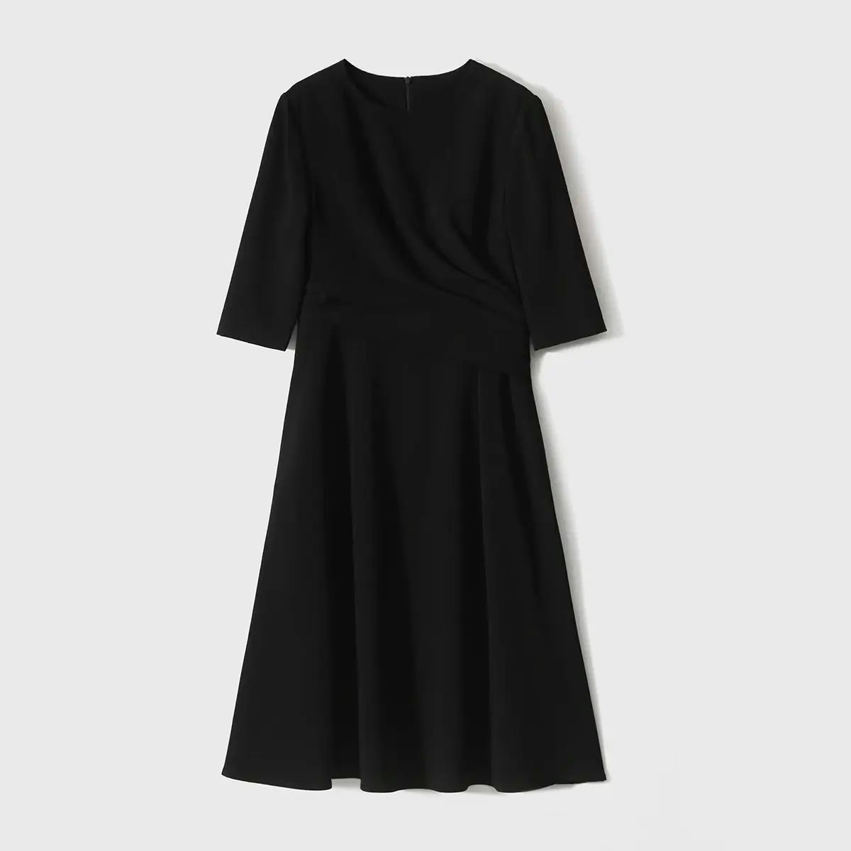 The laughing pavilion Naia isman acetic acid French boat neckline waist pleated dress QZI782130MG  