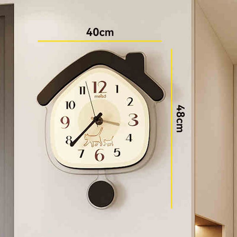 Others | Living room wall clock new cream style small house, creative ...