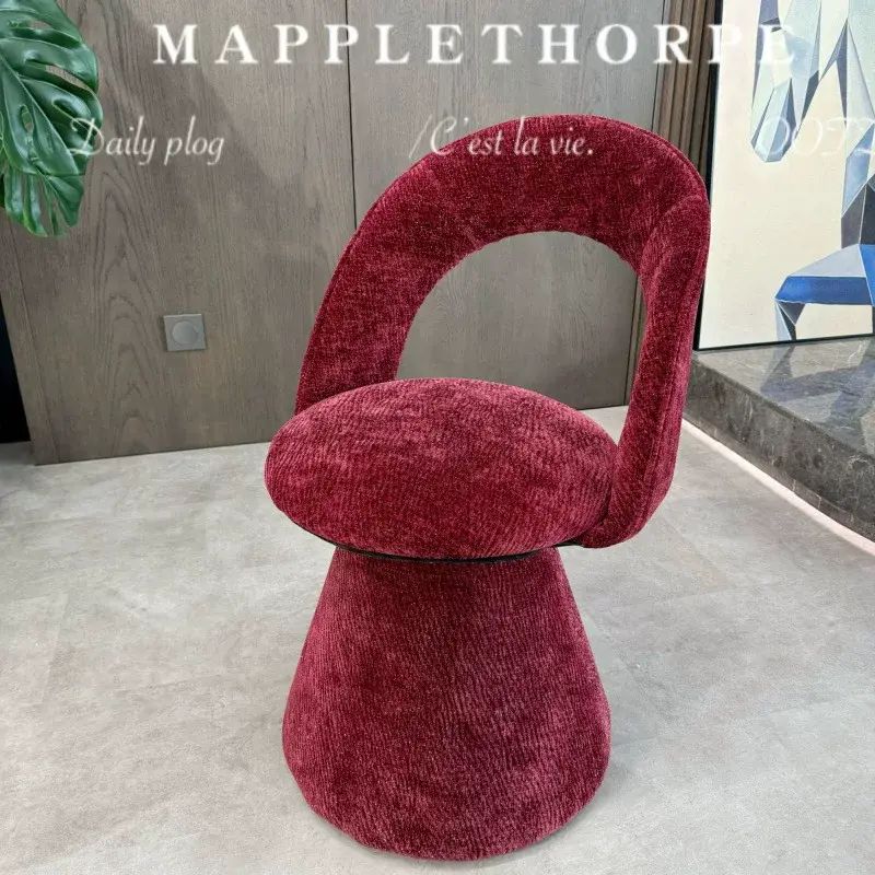 Luxury dressing stool, dressing table chair, swivel backrest, high-end makeup chair