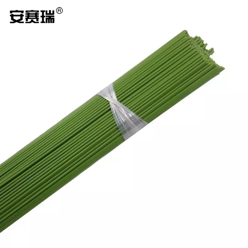 安赛瑞 园艺铁丝线（30根）花卉爬藤支撑铁丝架金钱树支架 綠色 Φ2mm×60m 23289