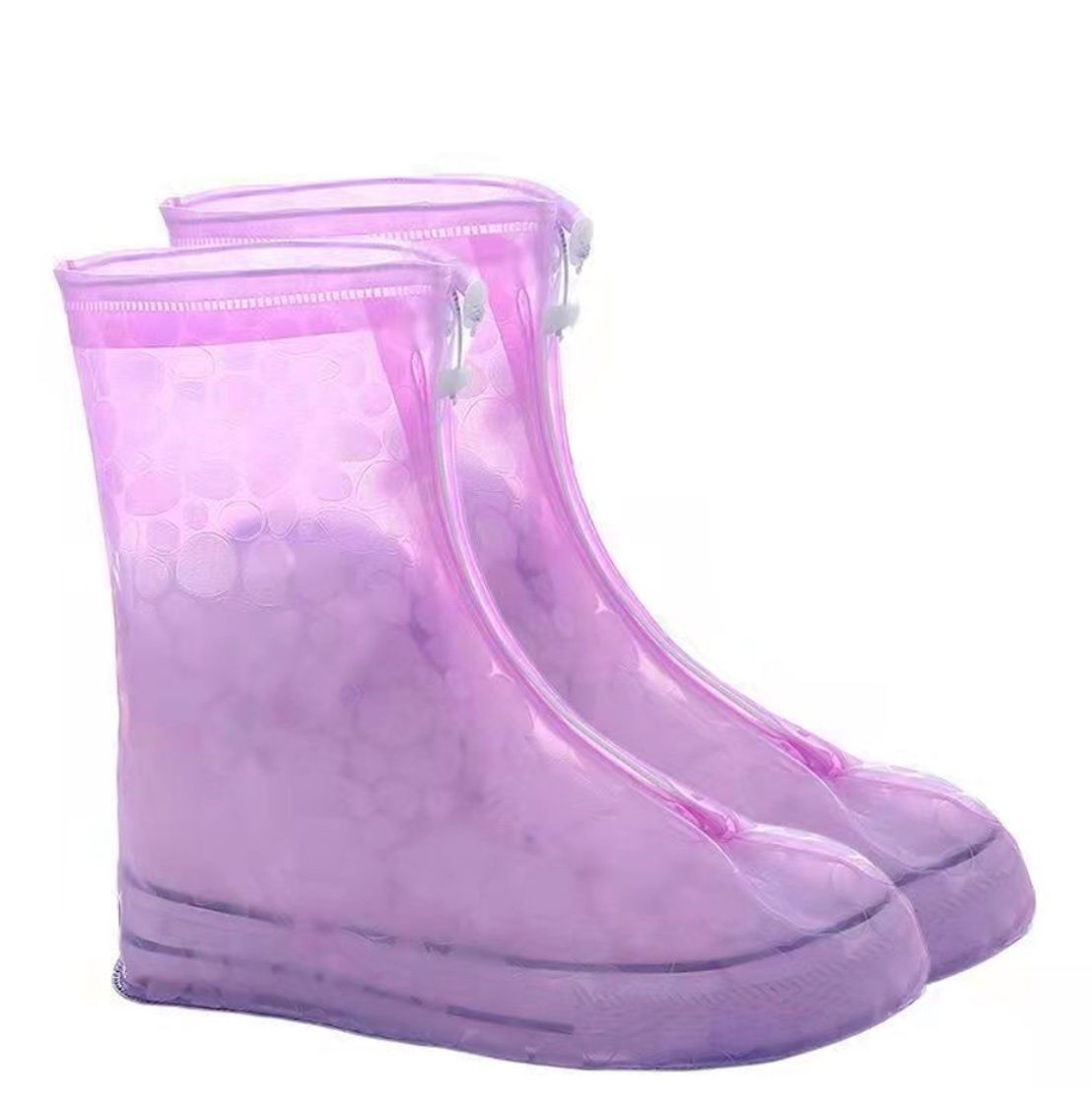 兒童加厚防滑耐磨防水鞋套(圓點-粉色)XXS碼-約30-31 長約22cm