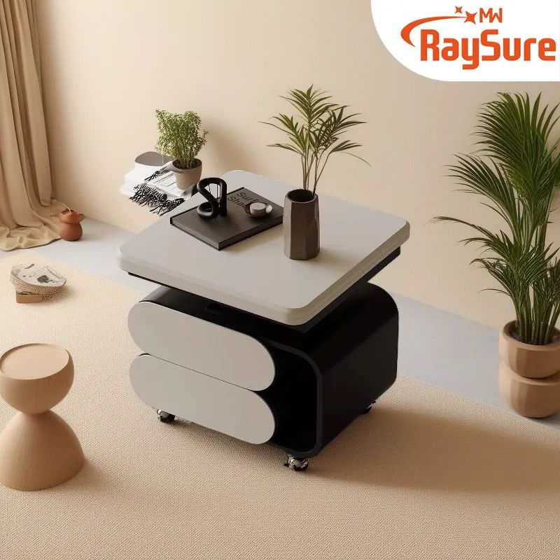 可移动可升降简约茶几