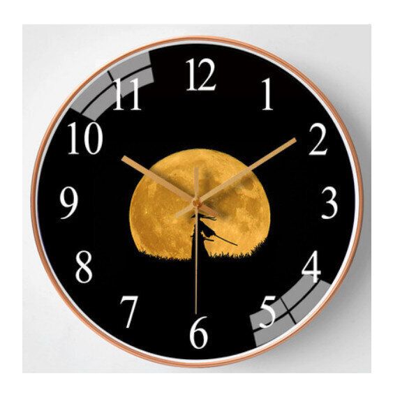 簡約家用裝飾掛牆掛鐘（中國風俠骨柔情）【8英寸】