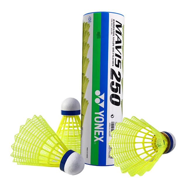 YONEX MAVIS 250 Professional Nylon Shuttlecock (Fluorescent Yellow) | Excellent Durability & Stable 