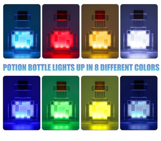 Replica Minecraft Potion Bottle Light | Noble Minecraft Potion Replica