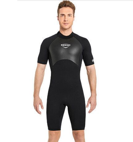 潛水服2MM短袖保暖潛水衣浮潛游泳防寒衝浪衣( S-3XL碼)(下下單後請聯絡客服確認發貨尺碼及顏色)