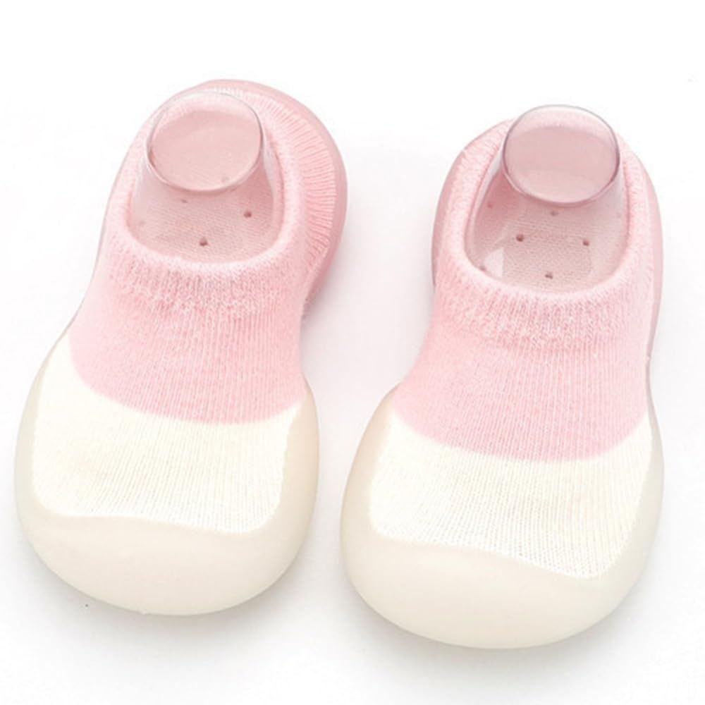 Sock Style Baby Shoes, Baby Non-Slip Sock Shoes, TPE, (Pink, Children's (0-5 yrs), 13.5cm)