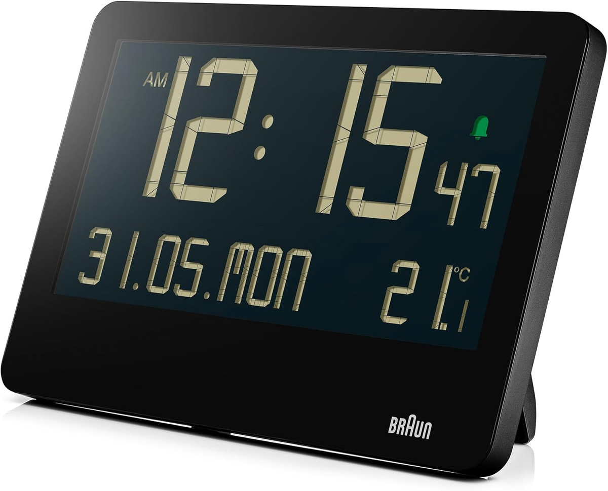 (2色可選) 百靈牌 BC14 電子數碼鬧鐘 Black