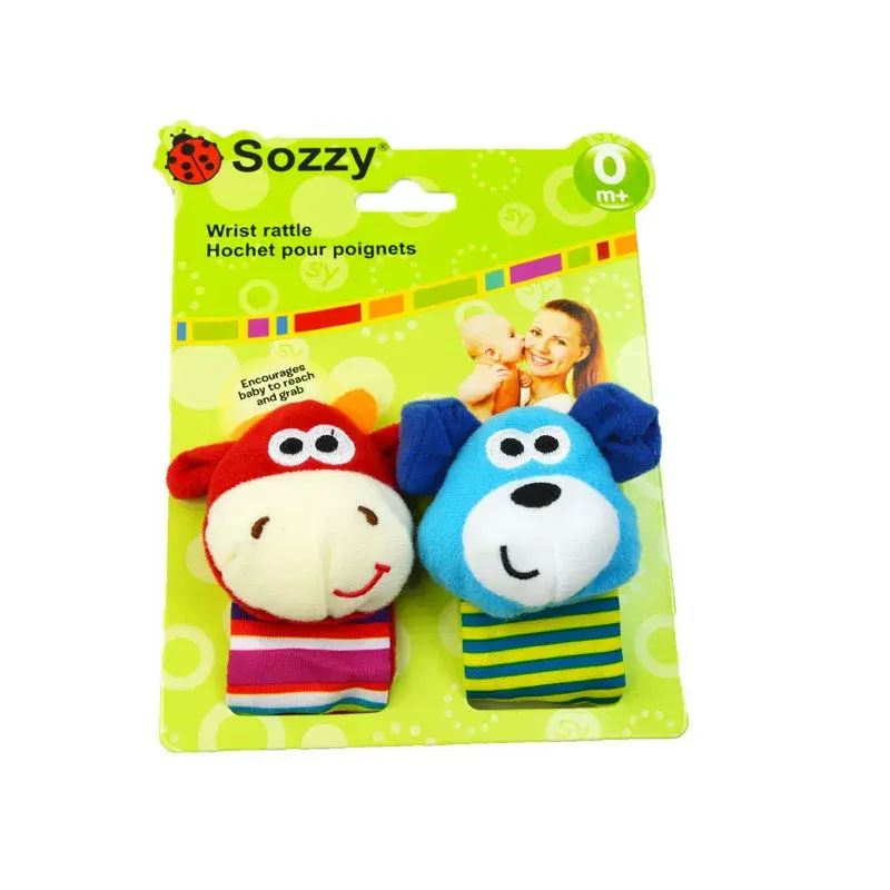 sozzy新生兒寶寶手錶帶裝飾0-1歲嬰兒手腕帶搖鈴嬰兒玩具禮物