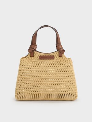 Charles & Keith - Ida 編織托特包