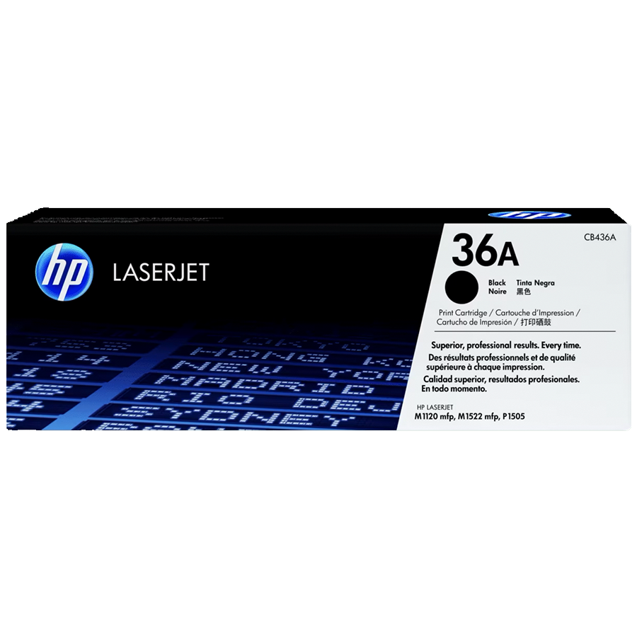 36A Black Original LaserJet Toner Cartridge, CB436A Parallel import