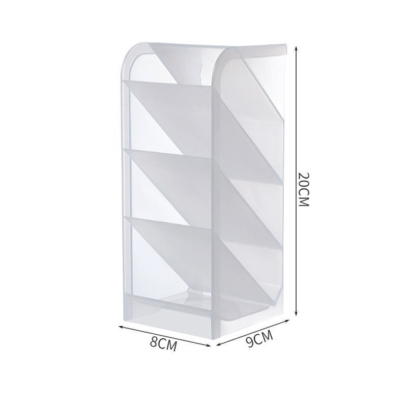 S59 2pcs (white) Hot sale - [Desktop transparent frosted pen holder]