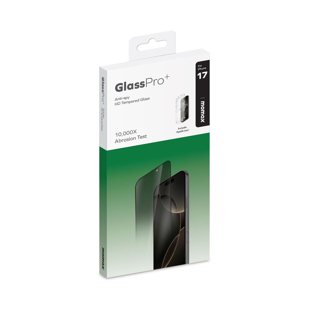 MOMAX | iPhone 17 - GlassPro+ 高清防窺玻璃膜(黑色) PZAP25DIVSD | 尺碼: iPhone 17 |  HKTVmall 香港最大網購平台
