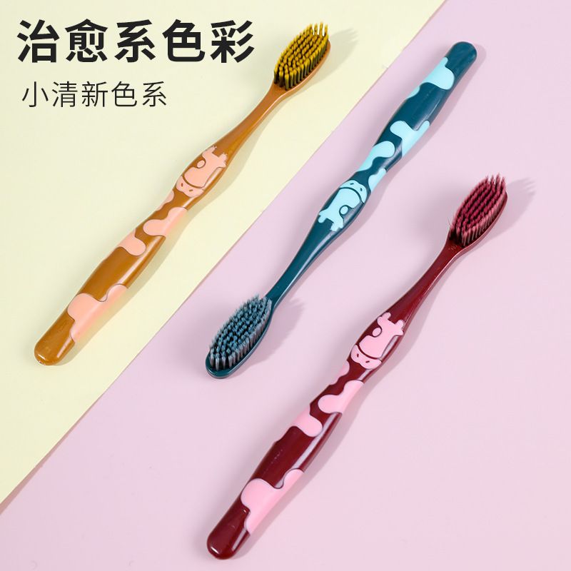 Three Smiles Beauty6-row high-density silk 85-hole adult soft bristle toothbrush high-quality toothb