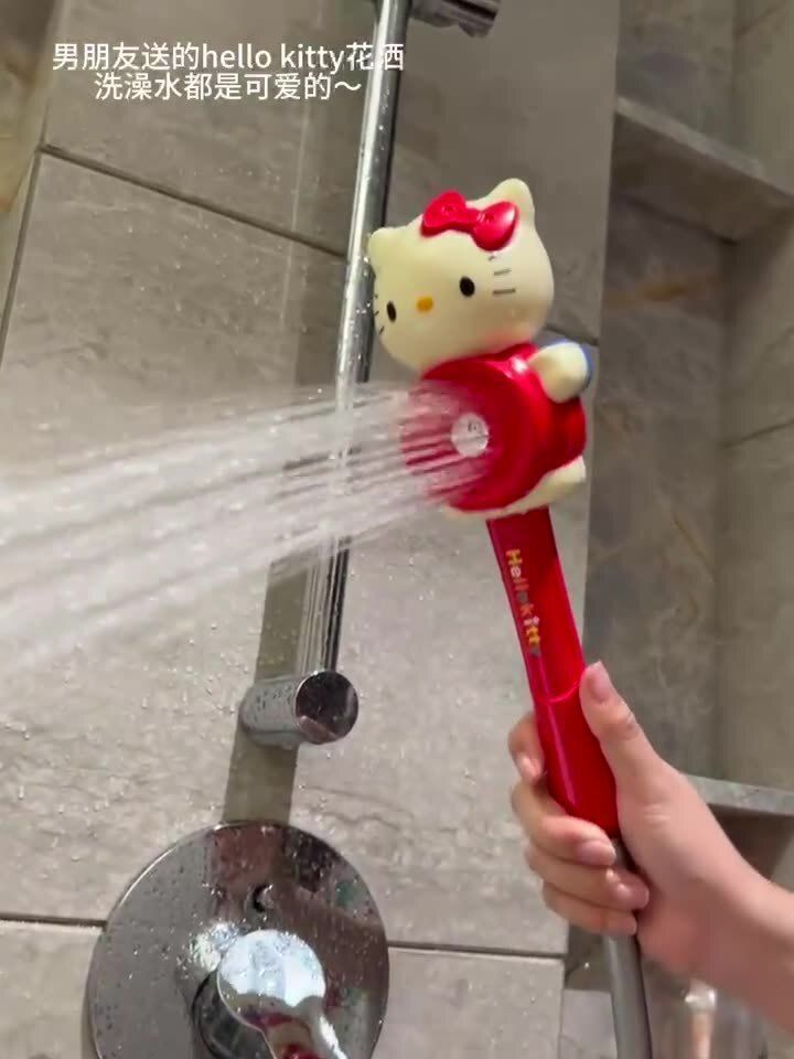 同款HelloKitty花灑kt花灑可愛kt貓日常通用尺寸家用手持嬰兒寶寶