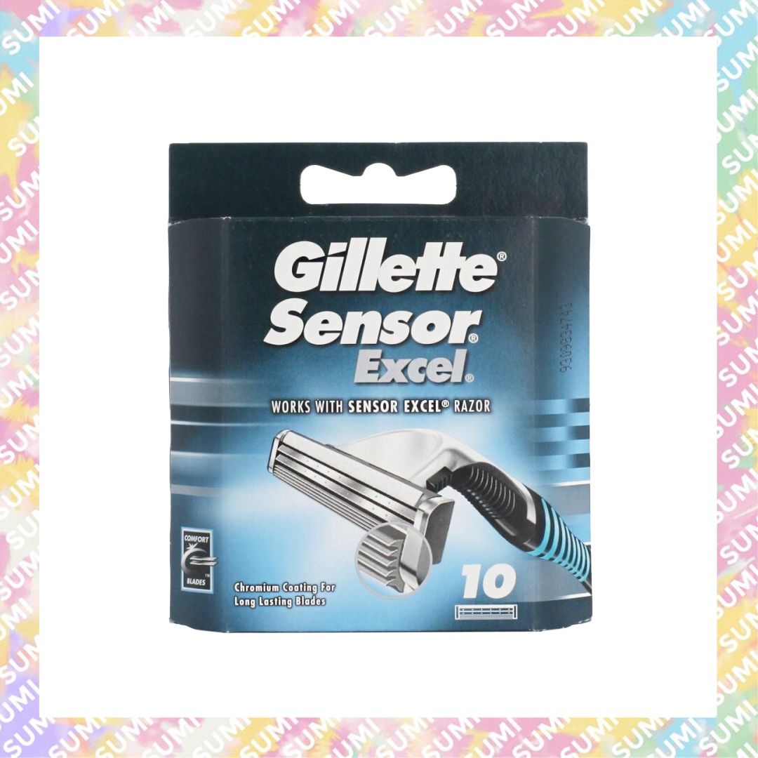 Gillette 吉列 | 吉列 Sensor Excel 系列 剃鬚刀頭 刮鬍刀 刮鬍替換刀片 10片裝 - 平行進口 | HKTVmall ...