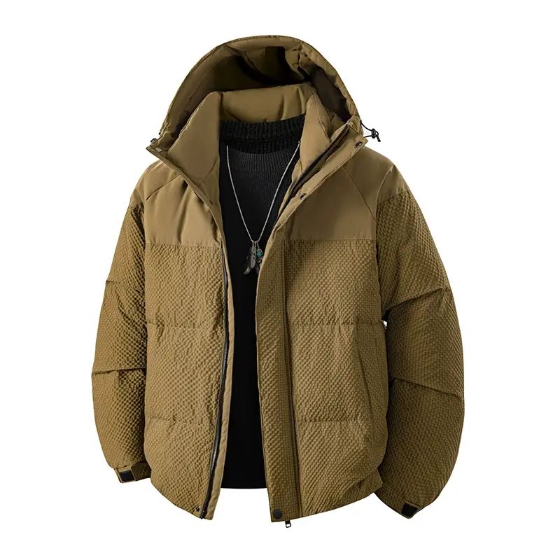 新款2025男士羽绒服时尚潮牌百搭绒白鸭绒保暖加厚短款