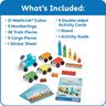 hand2mind Numberblocks 特快列車 MathLink 立方體活動套裝 學齡前學習活動 火車玩具 計數積木 數字玩具 兒童益智玩具 學齡前兒童數學教具 平行進口