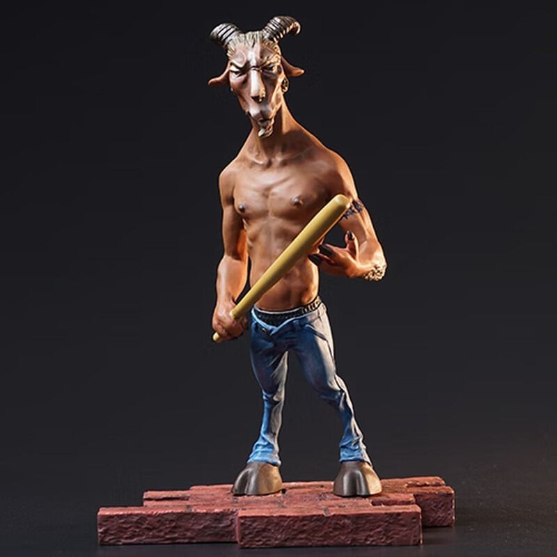 回相港风经典手办雕像猛龙过江全手工原型制作 猛龙过江【山羊-大舔儿】