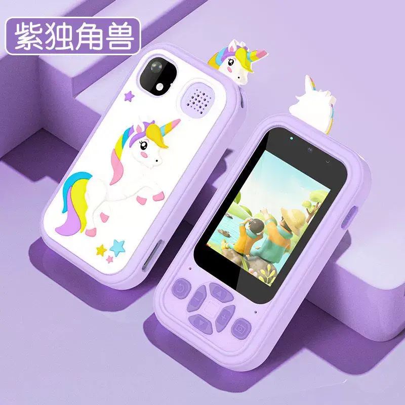 儿童早期教育益智手机照相机智慧多功能闹钟小型数位单眼相机手机