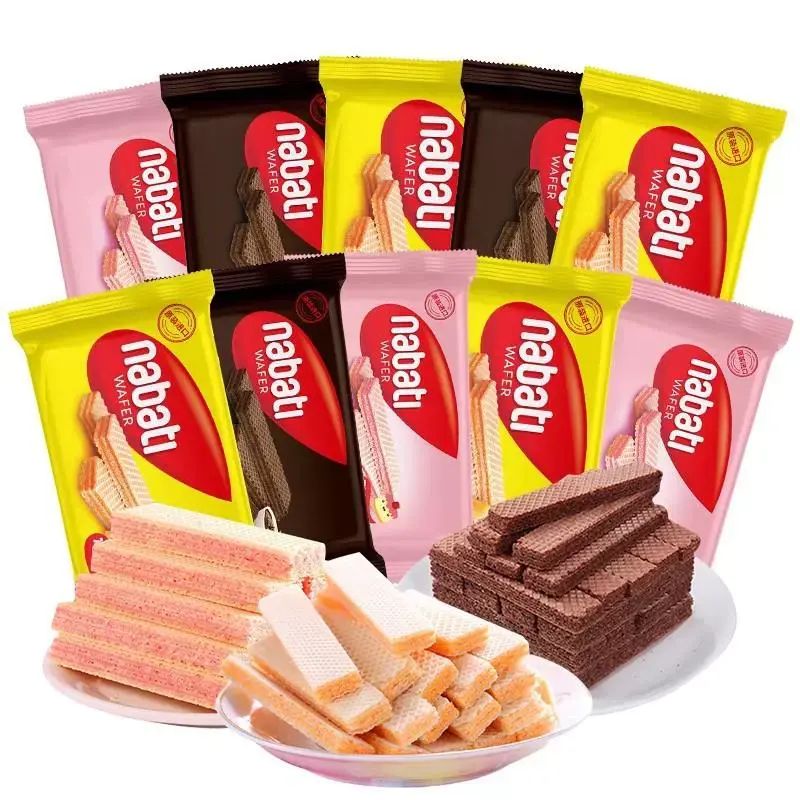 印尼进口丽芝士威化饼干 纳宝帝饼干奶酪巧克力味饼干零食饼干