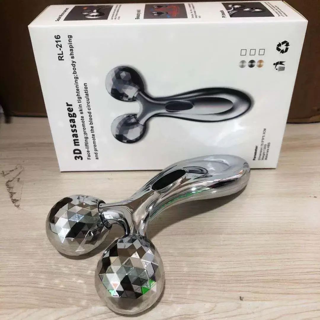 源頭工廠瘦臉儀按摩器手動3D滾輪按摩機塑形提拉美容瘦臉現貨