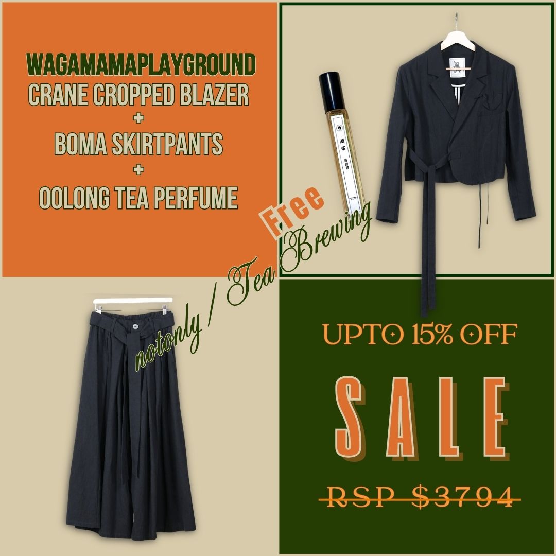 Style Squad: (cropped blazer+skirtpants) +FREEGift (Oolong Tea Perfume) #unisex #JapanFabric