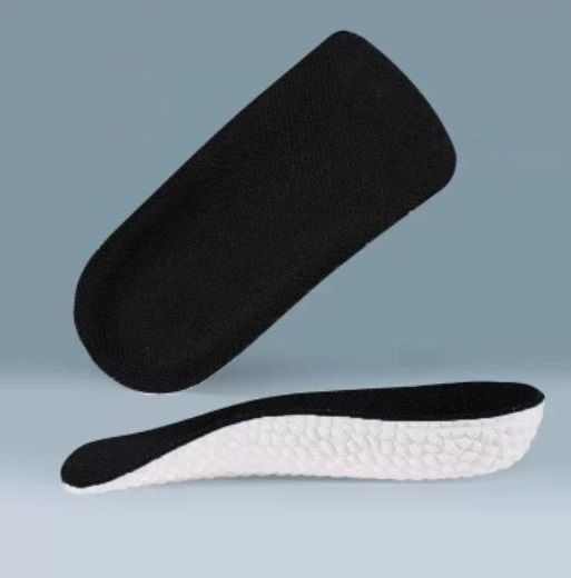 1.5cm Popcorn Heightening Insole Inner Heightening Insole Breathable Insole-Black [Parallel Import]