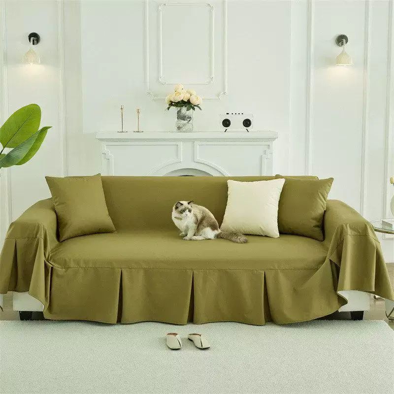 防水隔尿不沾毛沙发盖布巾沙发巾全盖防猫抓防污沙发套罩四季通用