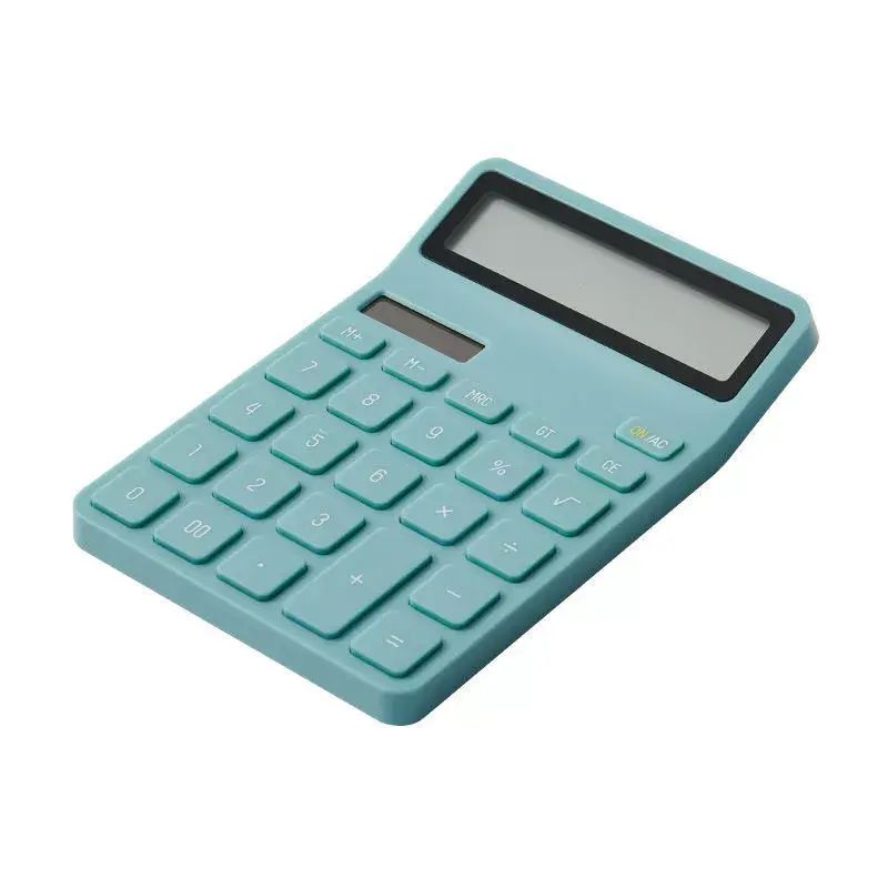 樂邁新款計算器12位大屏顯示大按鍵太陽能辦公用電腦學生