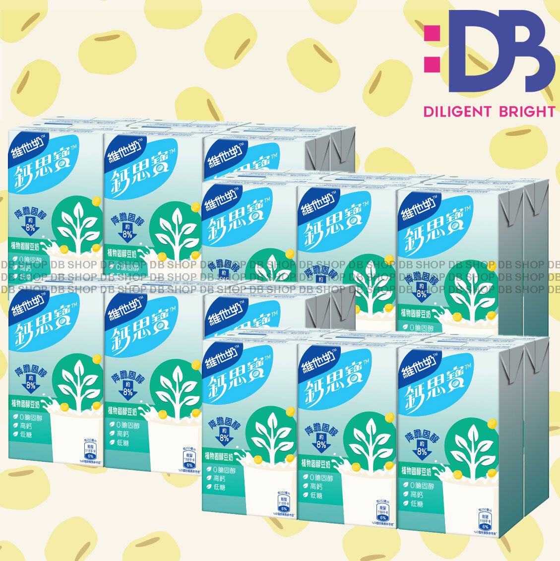 [Full Case] Plant Sterol Soya Drink (250ml X 6 X 4)  New/Old packing randomly distributed