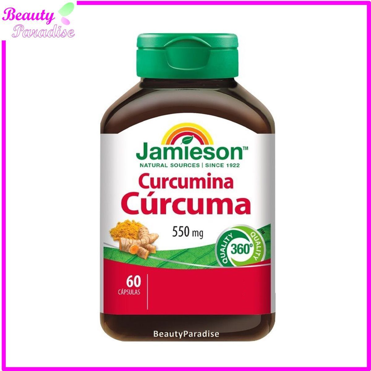 Curcumin Turmeric (550 mg) 60 capsules (RANDOM Packing)[Parallel Goods]