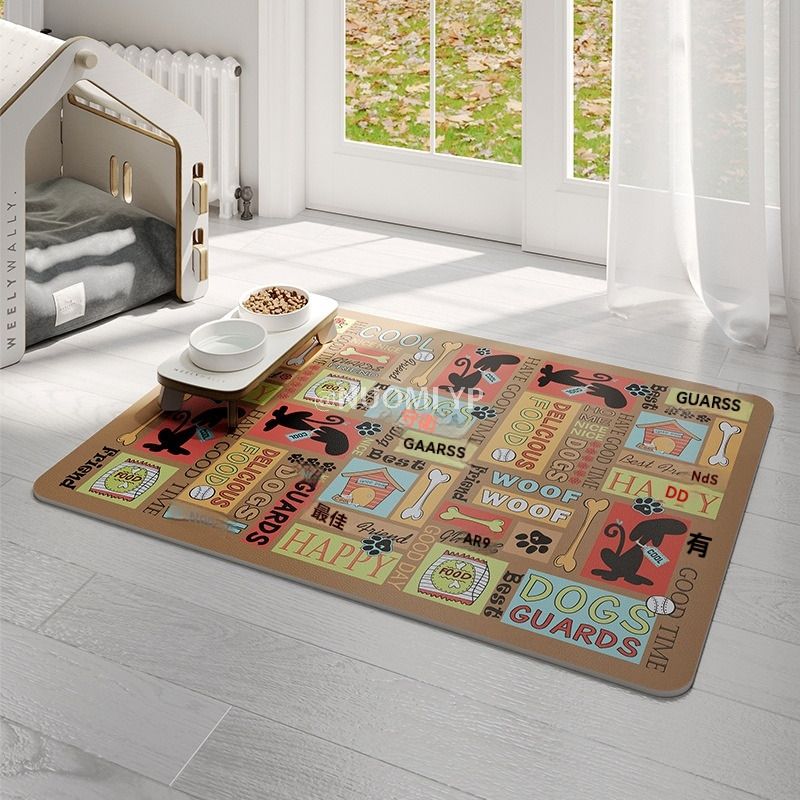 宠物垫- 猫狗垫 睡觉用宠物地垫 四季通用防撕咬防水防尿睡垫 狗狗喂食垫-双面皮革宠物垫-狗狗当家 / 45x60