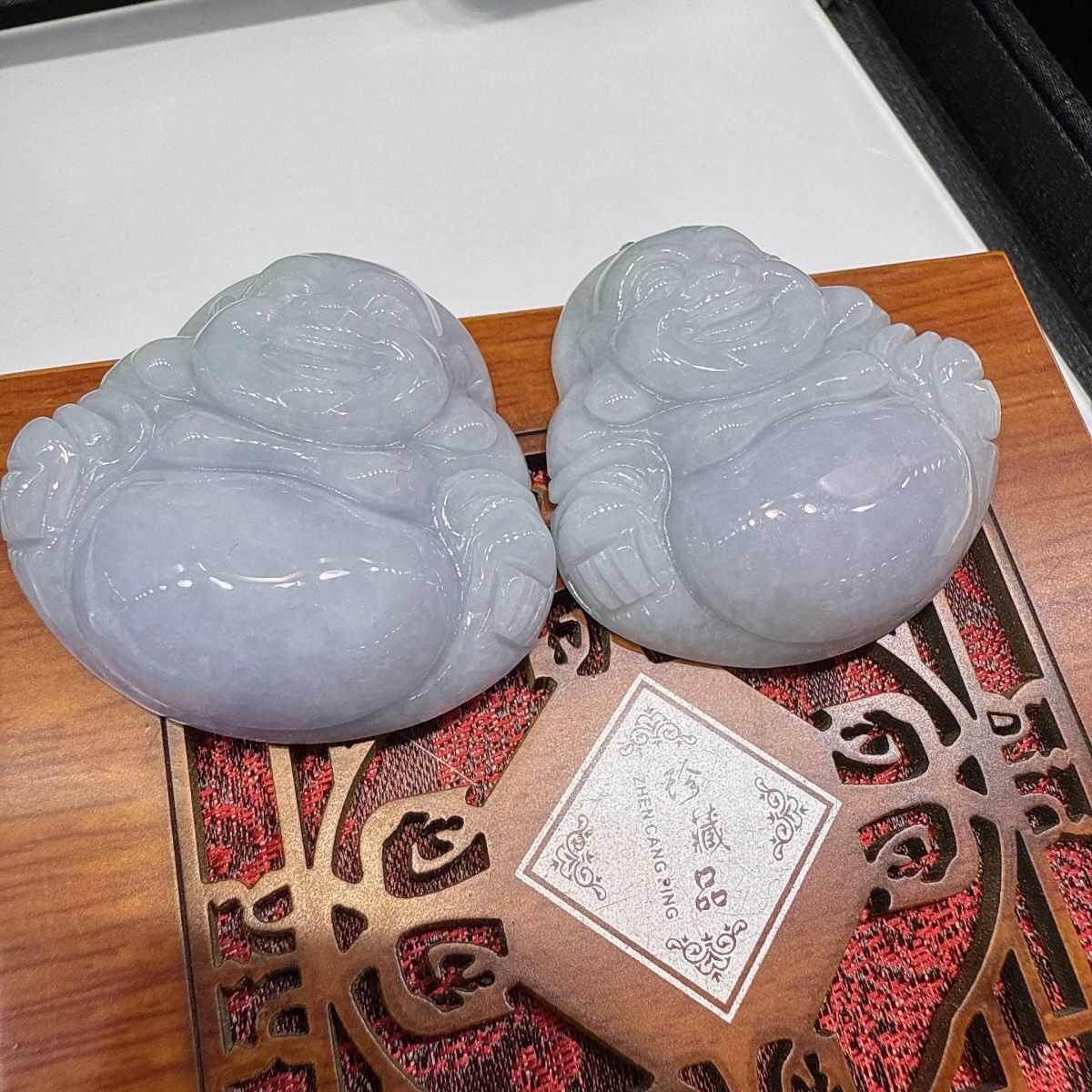 a 92緬甸翡翠紫佛配繩隨機發貨