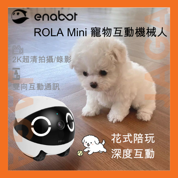 ROLA Mini 寵物互動機械人｜毛孩CCTV｜自動巡航｜實時監控｜實時通訊｜寵物玩具｜寵物監察｜Ip cam｜貓咪｜狗狗｜愛立方｜西莎｜orijen｜寵物用品｜攝像頭｜錄影機｜竉物智能攝錄機