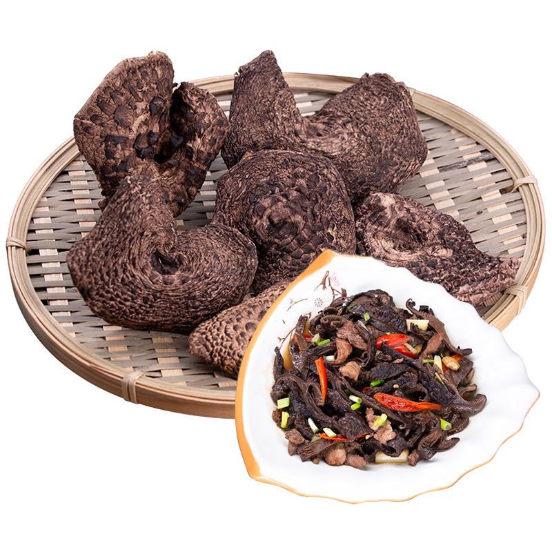 野生虎掌菌干货100g 云南特产野生黑虎掌菌 精選大朵 煲汤食材