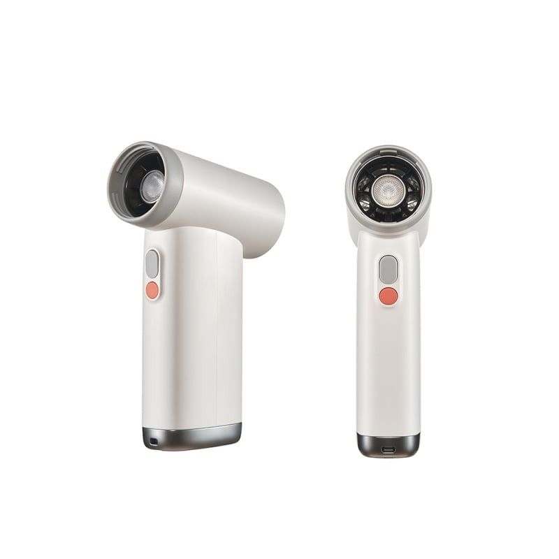 One-Touch Cool Pro [白色] 一鍵超頻高速超強風扇｜極速降溫｜內置電筒｜支援可拆式出風咀｜可作風筒, 吹塵器, 野外生火助燃 , 充氣工具