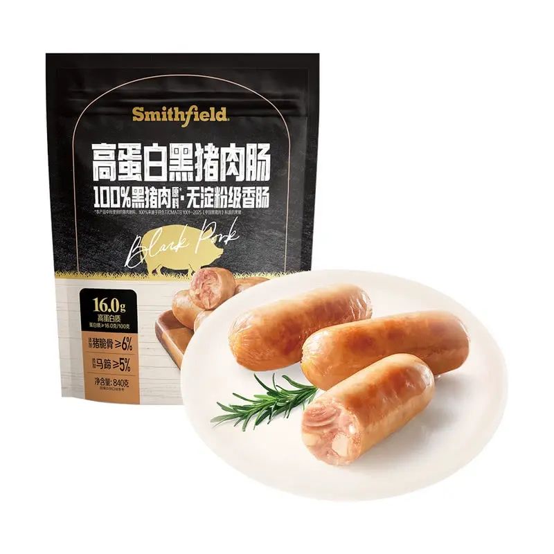 山姆会员商店正品 史密斯 高蛋白黑猪肉肠840g 山姆超市零食肉肠