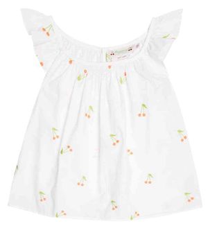 Bonpoint Genia embroidered cotton blouse