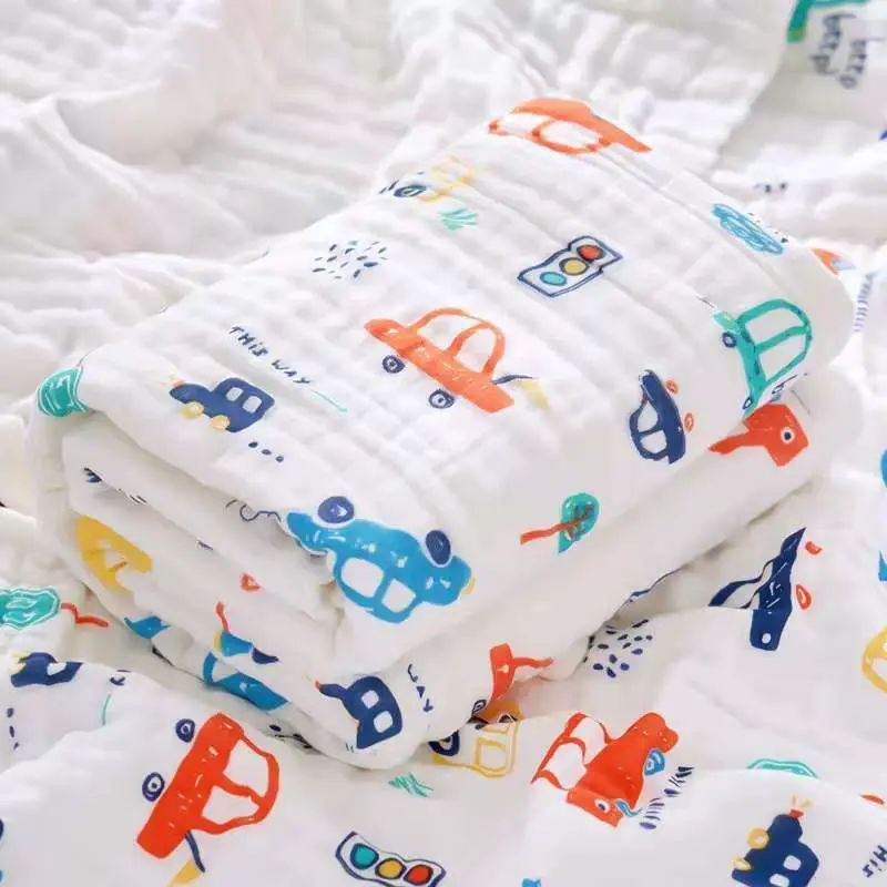 高密纱布婴儿浴巾纯棉六层初生儿童毛巾被子新生儿宝宝浴巾全棉