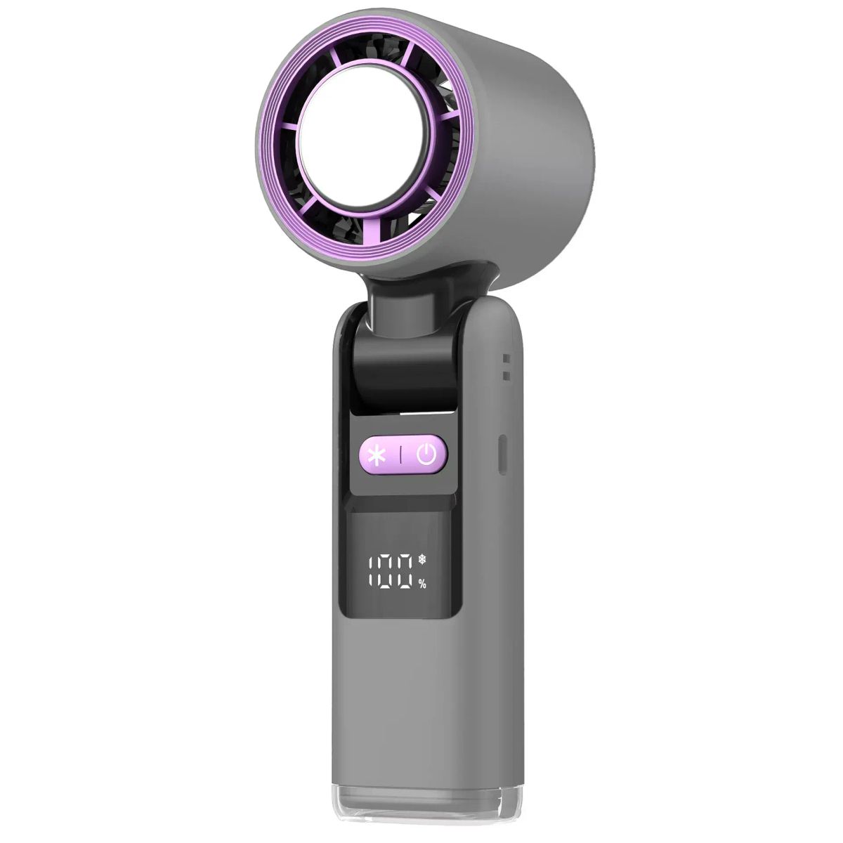 2025新款手持冰敷风扇数显涡轮大风力半导体制冷风扇100档扇