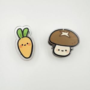 可愛食物造型便條夾 2 個 